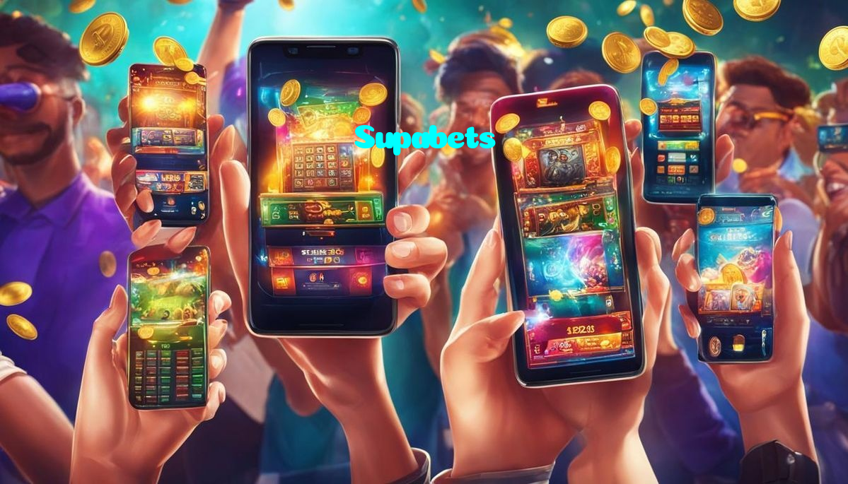 Supabets casino presented on mobile device in Pakistan with slots and live games